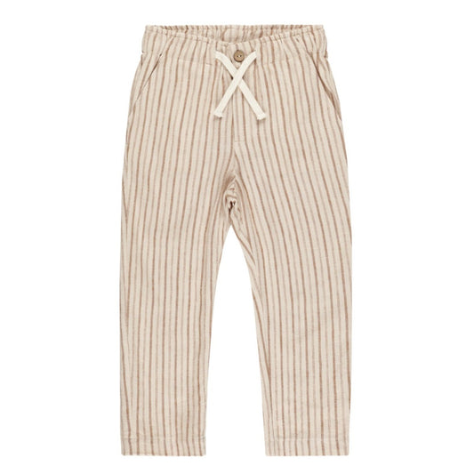 Kalen Pant | Saddle Pinstripe - Rylee + Cru