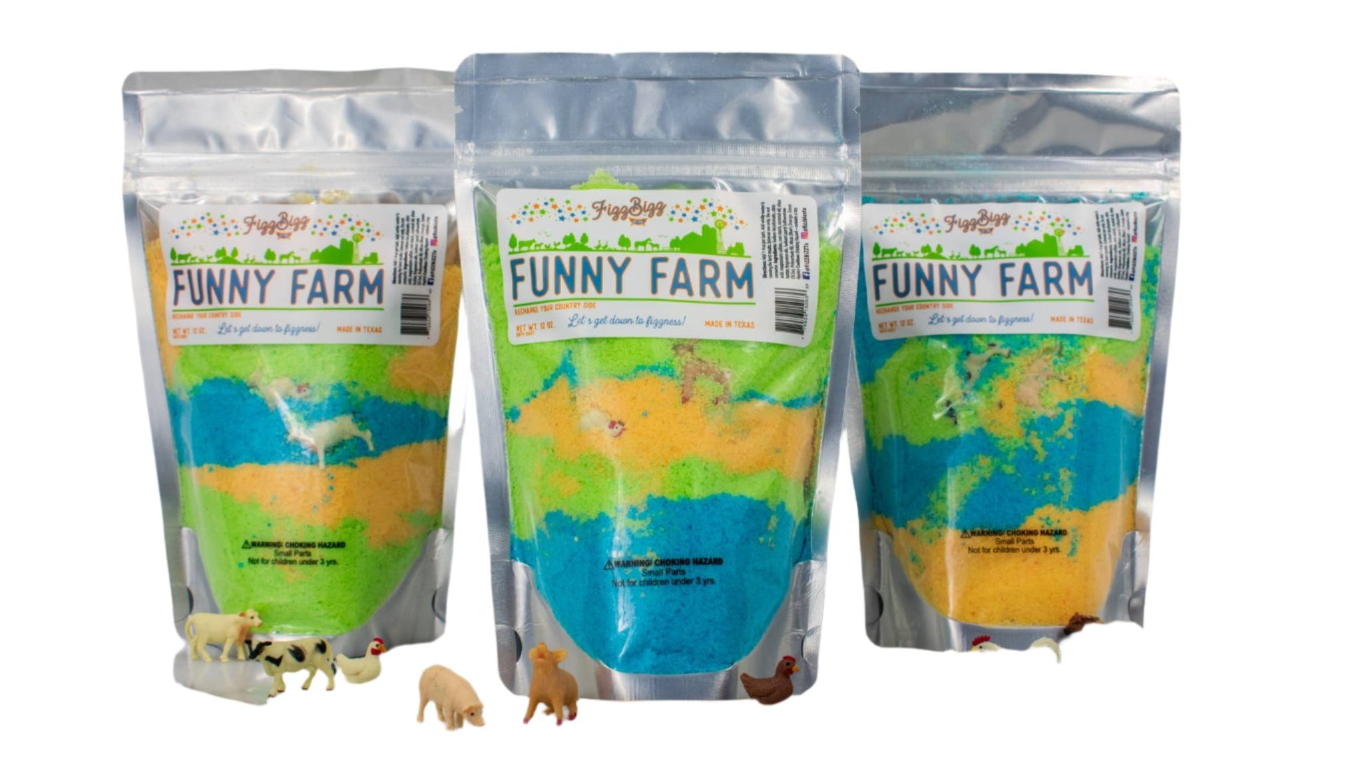 Kids Bath Salts: Funny Farm - Fizz Bizz LLC