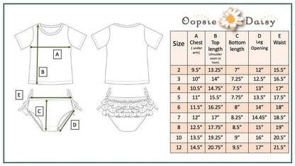 Kids Coral Mermaid Rash Guard Ruffle Swimsuit - Oopsie Daisy