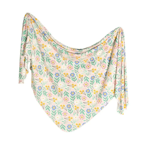 Copper Pearl Knit Swaddle Blanket Clara