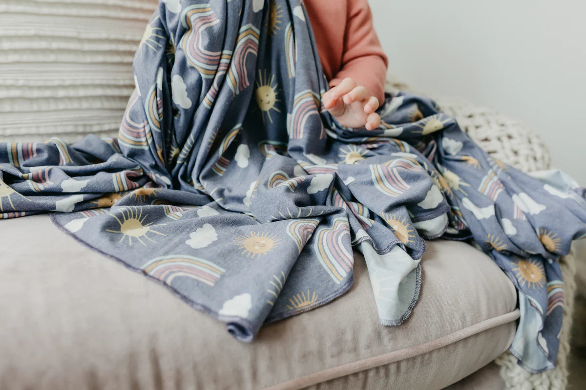 Knit Swaddle Blanket - Hope - Copper Pearl