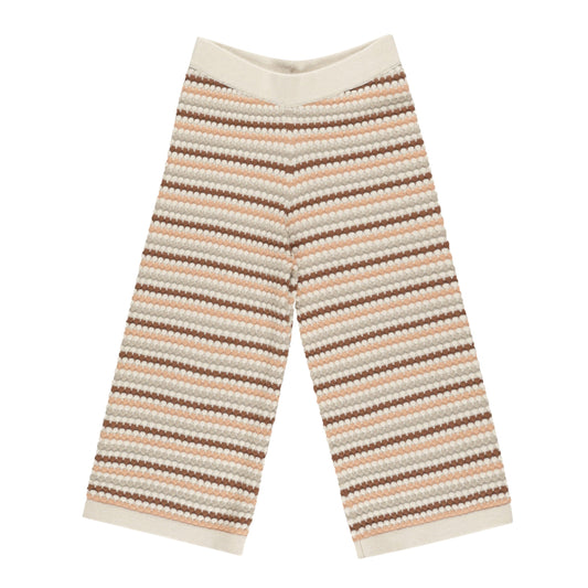 Knit Wide Leg Pant | Honeycomb Stripe - Rylee + Cru