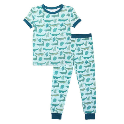 Later Alligator Kids Bamboo Pajama Set - Emerson and Friends