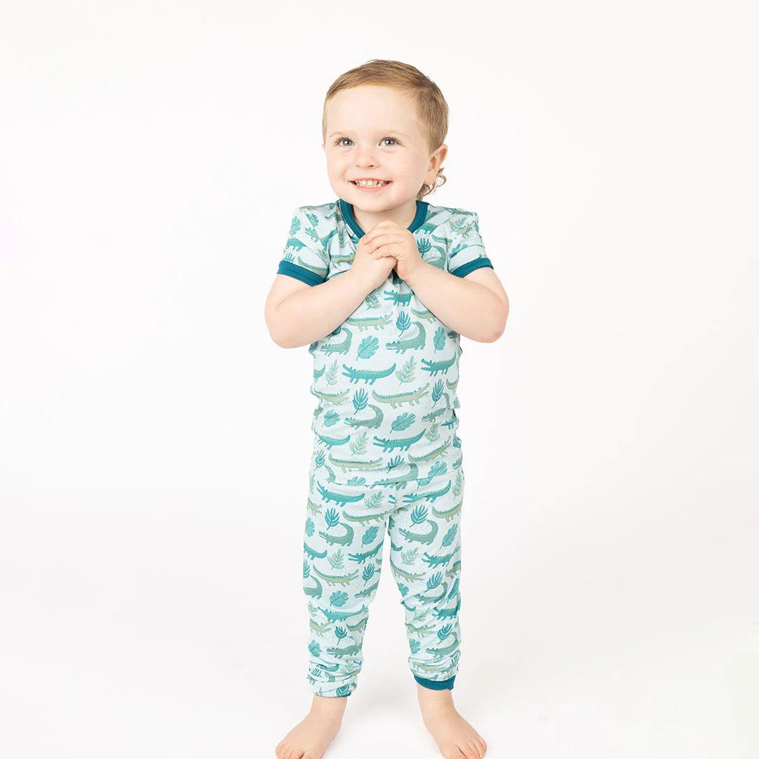 Later Alligator Kids Bamboo Pajama Set - Emerson and Friends