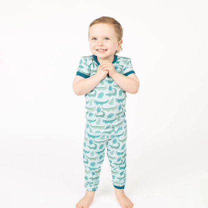 Later Alligator Kids Bamboo Pajama Set - Emerson and Friends