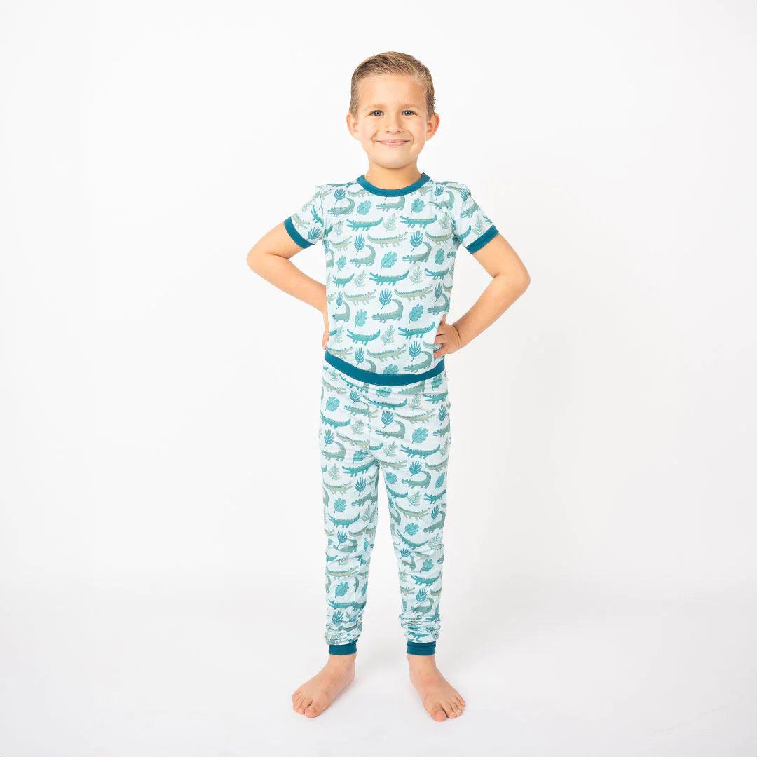 Later Alligator Kids Bamboo Pajama Set - Emerson and Friends