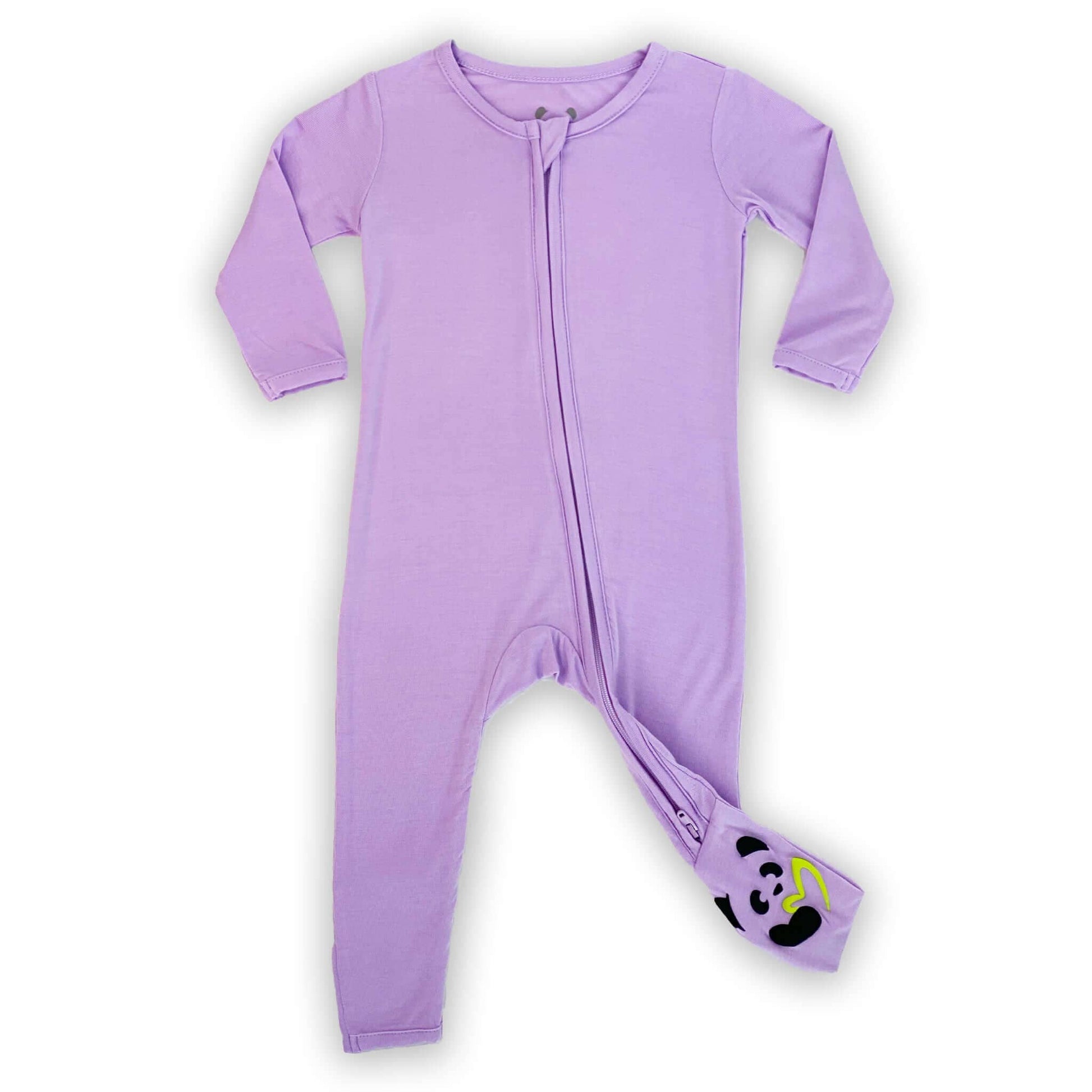 Lavender Bamboo Convertible Footie - Bellabu Bear