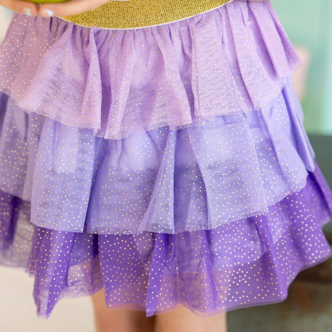 Lavender Petal Girls Tutu Skirt - Sweet Wink