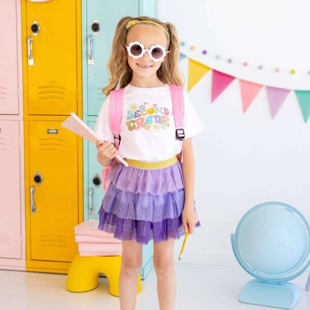 Lavender Petal Girls Tutu Skirt - Sweet Wink