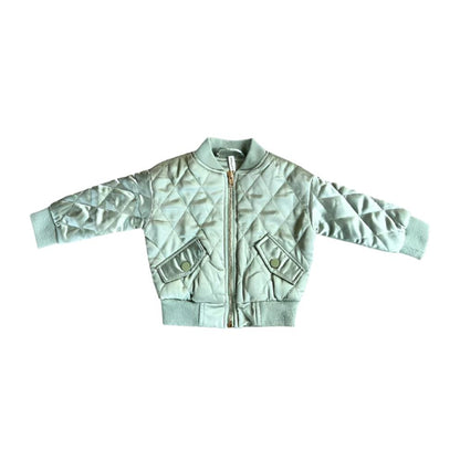 Light Sage Kid's Bomber Jacket - Babysprouts