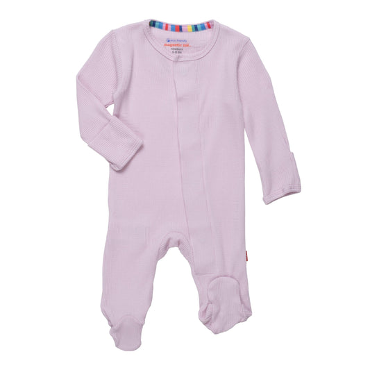 Lilac Snow Footie Pajama - Magnetic Me