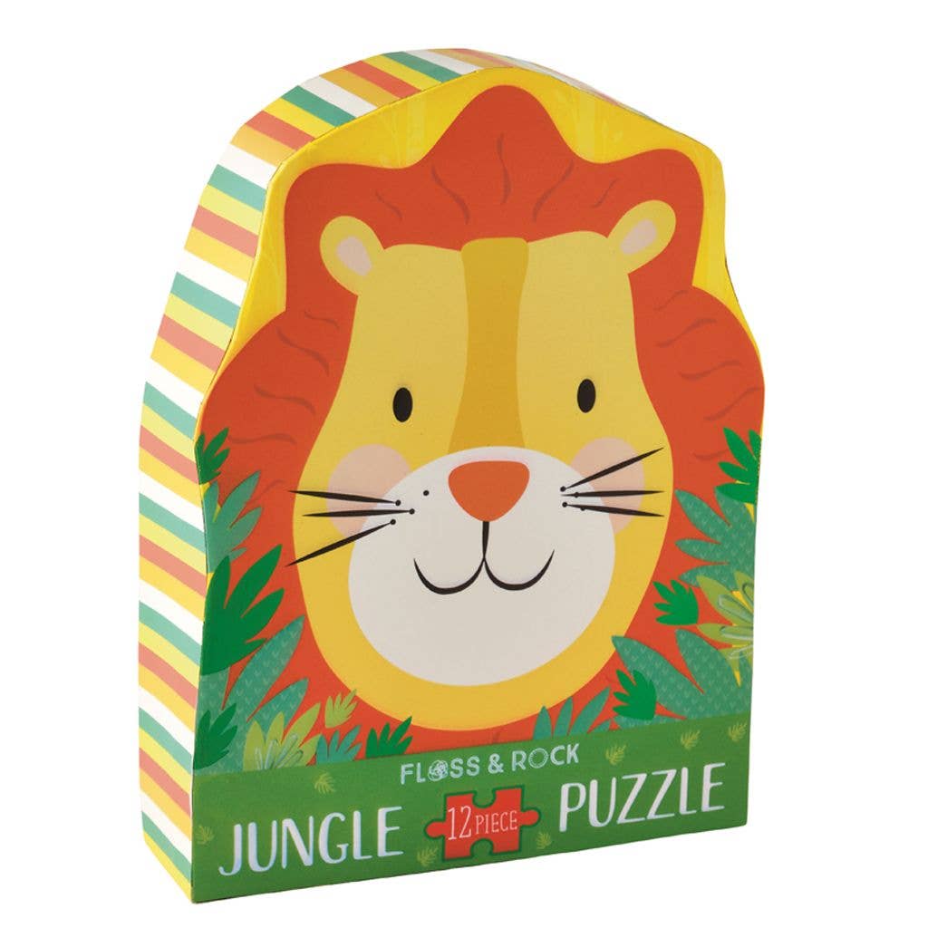 Lion Shaped 12 Piece Jigsaw Puzzle - Floss and Rock