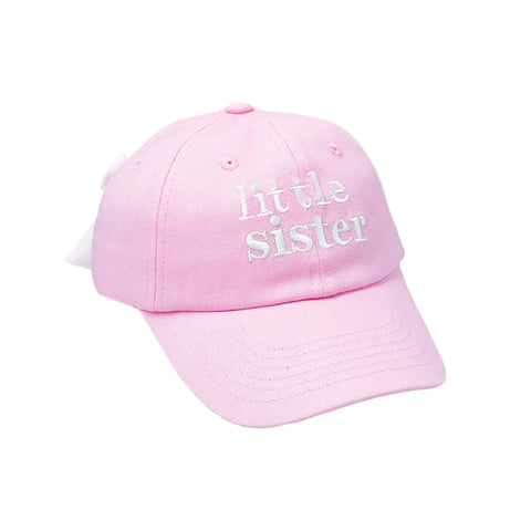 Little Sister Bow Baseball Hat - Bits & Bows