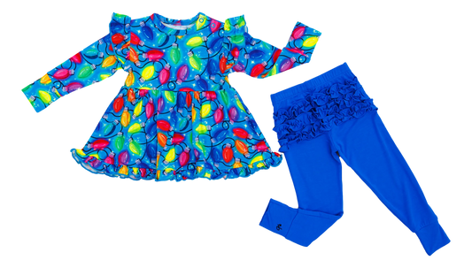 Lucas Birdie Peplum Set - Birdie Bean