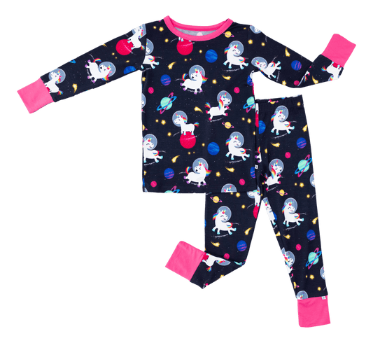 Luna 2 Piece Bamboo Pajamas with Pants - Birdie Bean