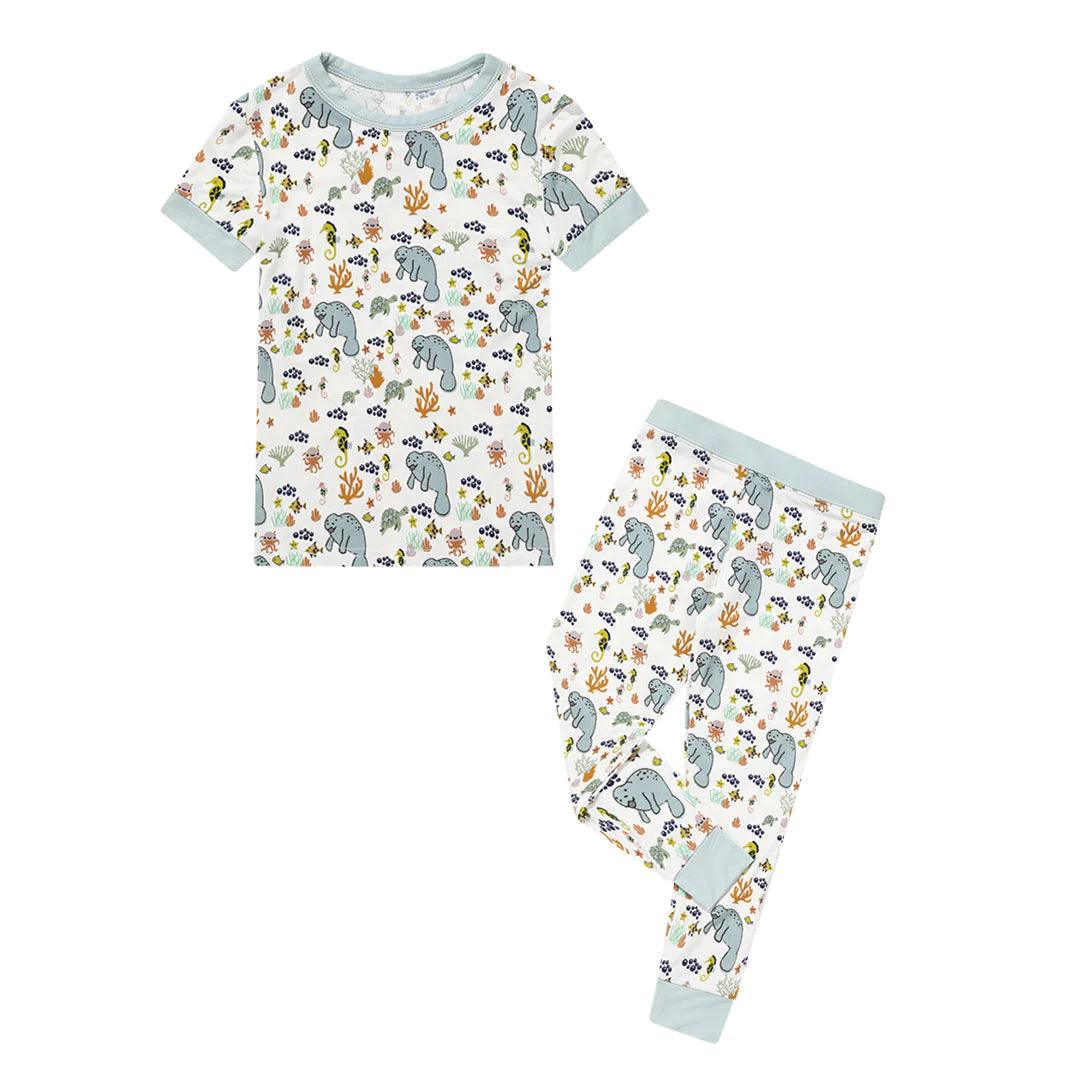 Manatee Bamboo Kids Pajama Set - Emerson and Friends