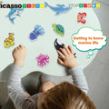 Marine Animal Figures Magnetic Building Tile Set (8 Pieces) - Picasso Tiles