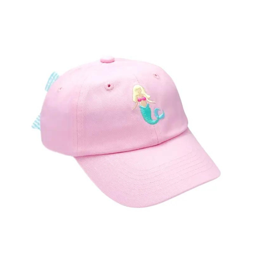 Mermaid Bow Baseball Hat - Bits & Bows