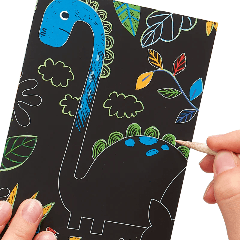 Mini Scratch & Scribble Art Kit (Dino Days) - OOLY