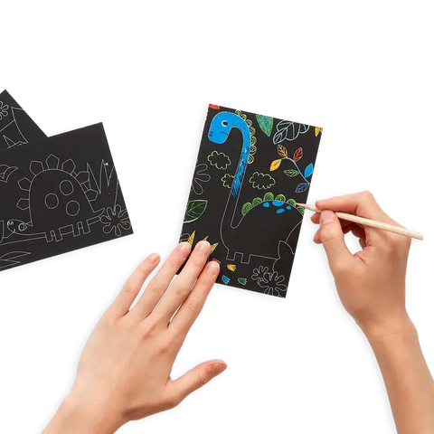Mini Scratch & Scribble Art Kit (Dino Days) - OOLY