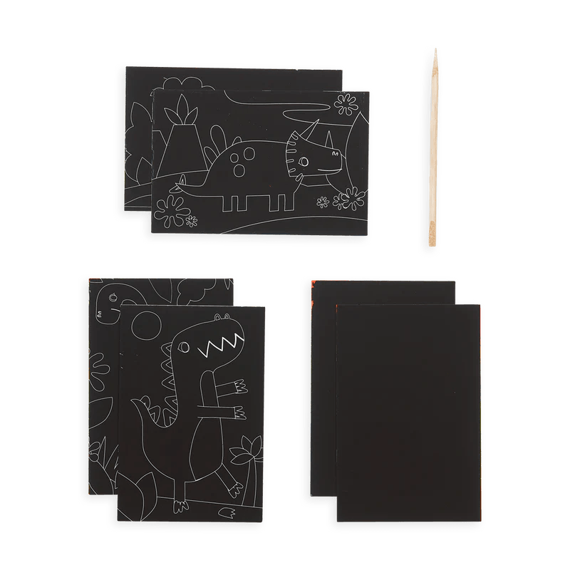 Mini Scratch & Scribble Art Kit (Dino Days) - OOLY