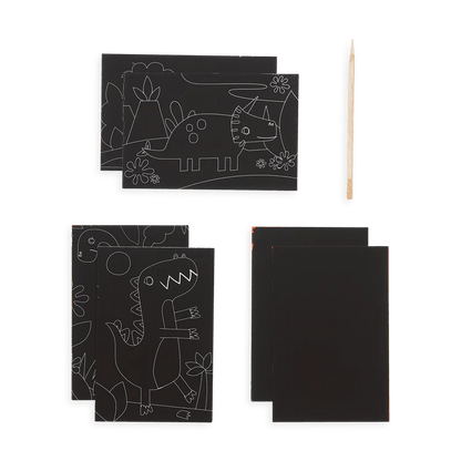 Mini Scratch & Scribble Art Kit (Dino Days) - OOLY