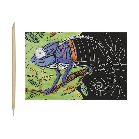 Mini Scratch & Scribble Art Kit (Jungle Fun) - OOLY