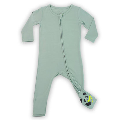 Misty Green Bamboo Convertible Footie - Bellabu Bear