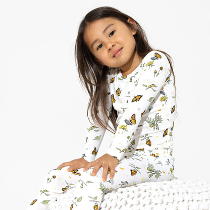 Monarch Butterfly Kids Bamboo Pajama