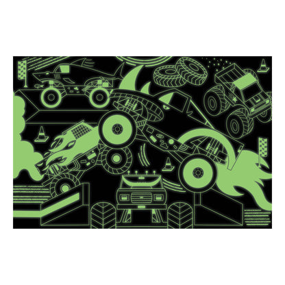 Monster Trucks 100 Piece Glow in the Dark Puzzle - Mudpuppy