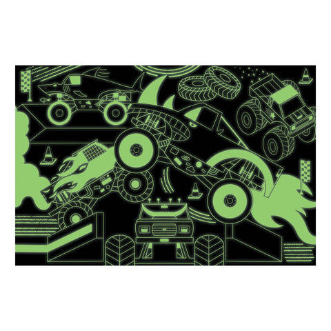 Monster Trucks 100 Piece Glow in the Dark Puzzle - Mudpuppy
