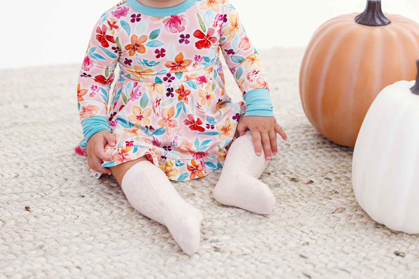 Moss & Latte Pearl Knee High Socks Set - Birdie Bean