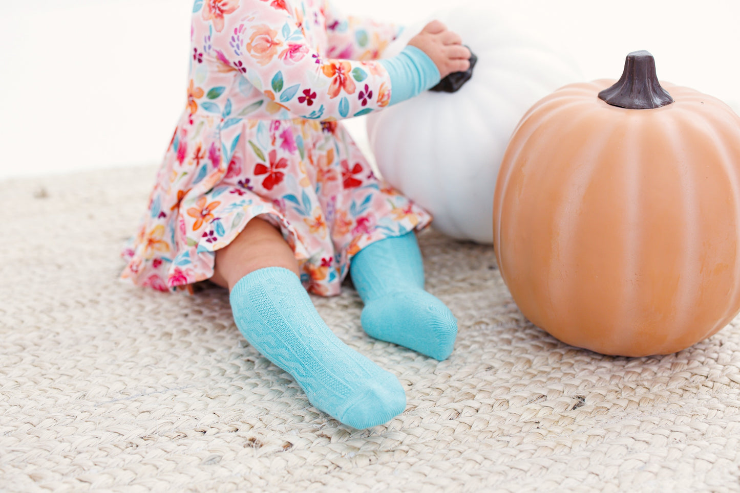 Moss & Latte Pearl Knee High Socks Set - Birdie Bean