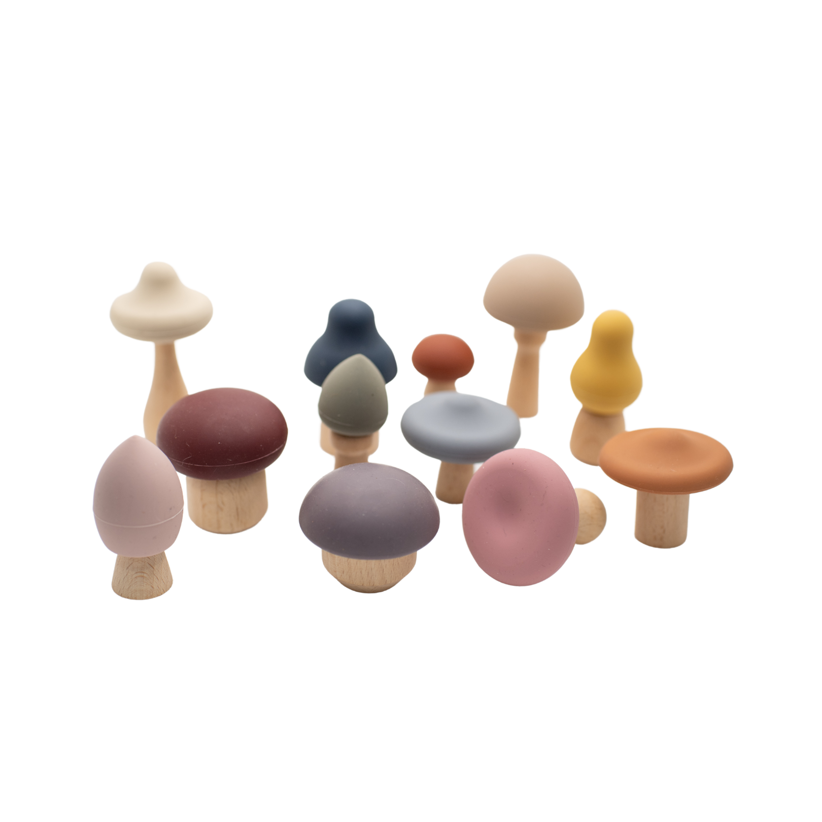 Mushroom Wood & Silicone Teething Toy - Lytl Store