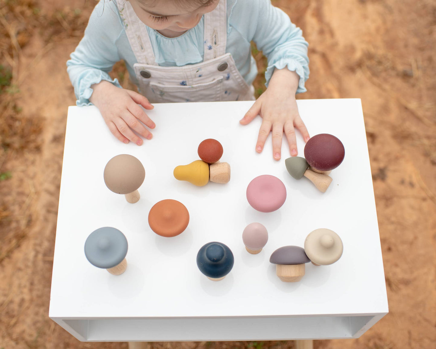 Mushroom Wood & Silicone Teething Toy - Lytl Store