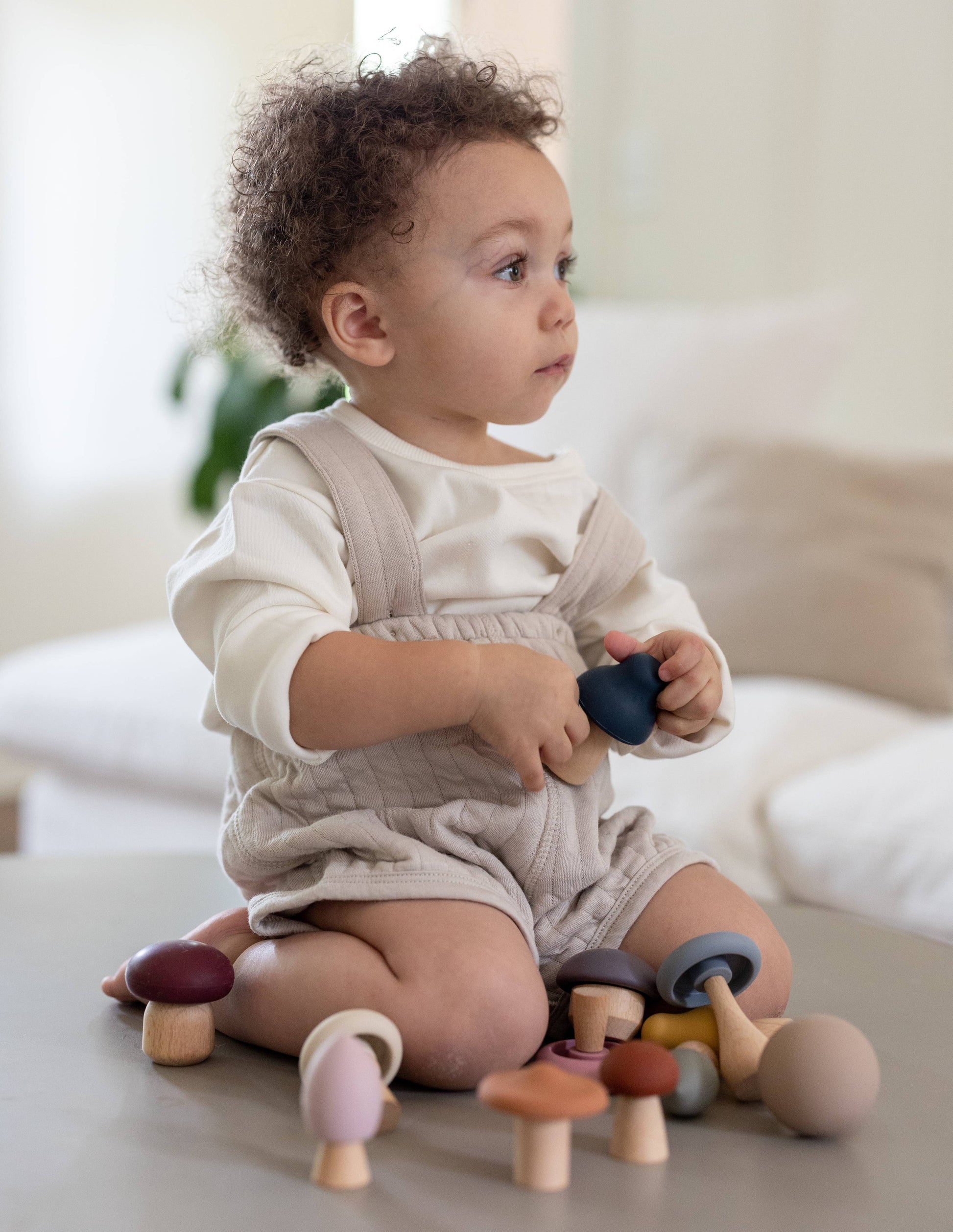 Mushroom Wood & Silicone Teething Toy - Lytl Store