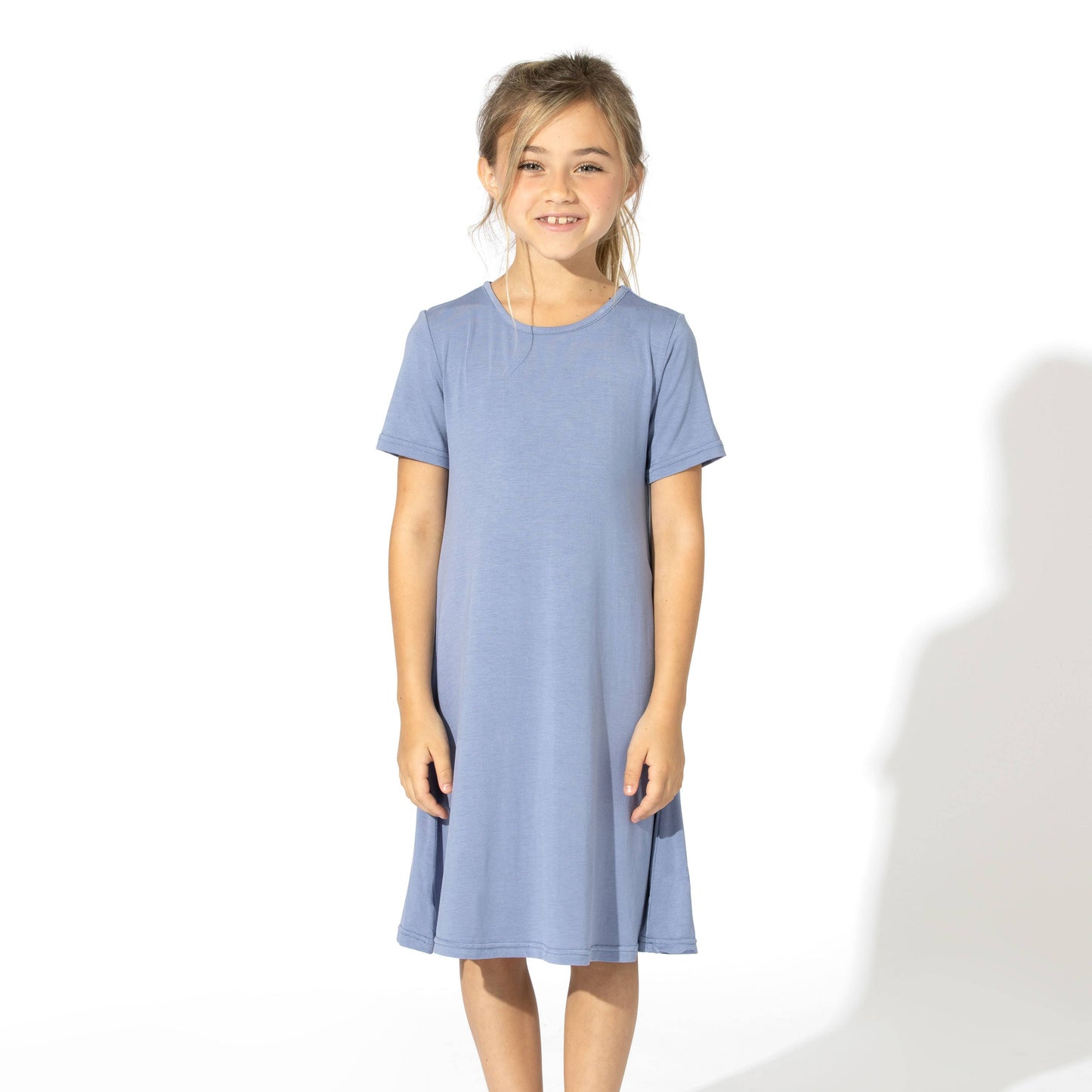 Mystic Bamboo Short Sleeve Girls' Dress - Bellabu Bear