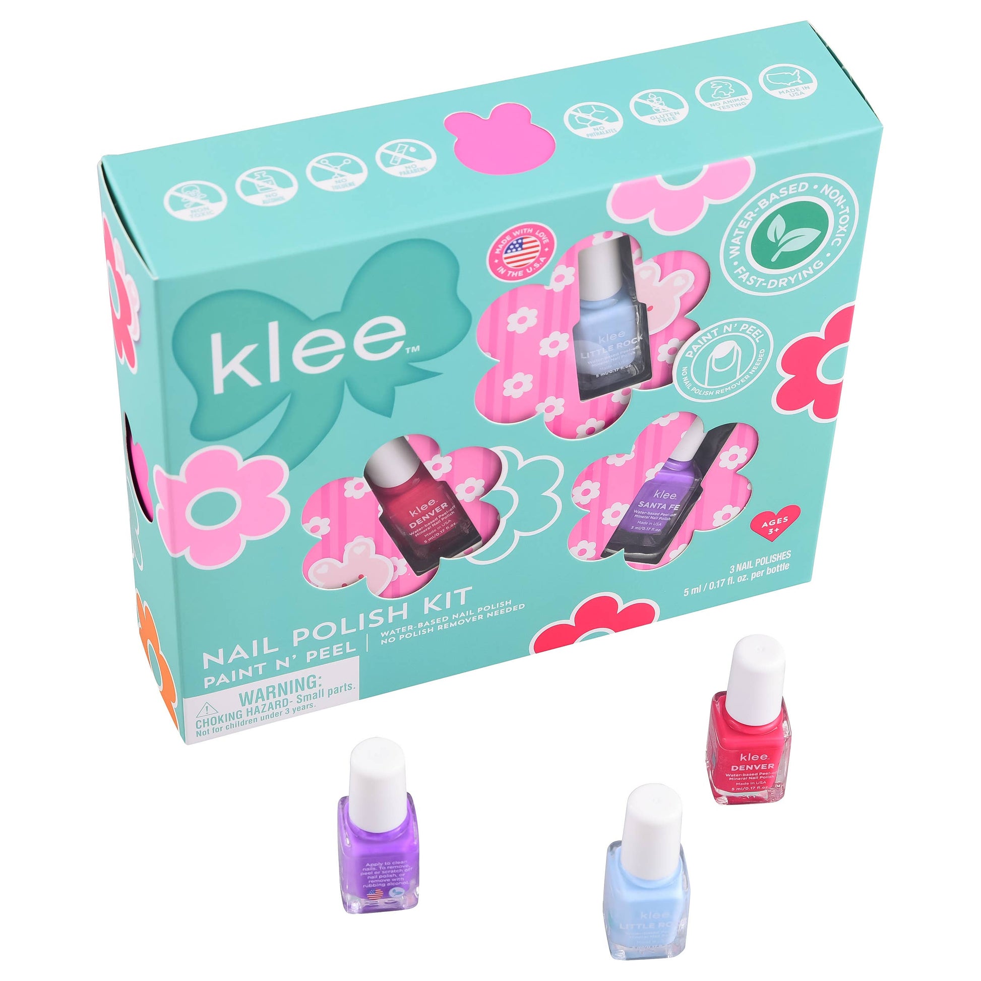 Nail Polish Set: Pixie Flowers - Klee Naturals