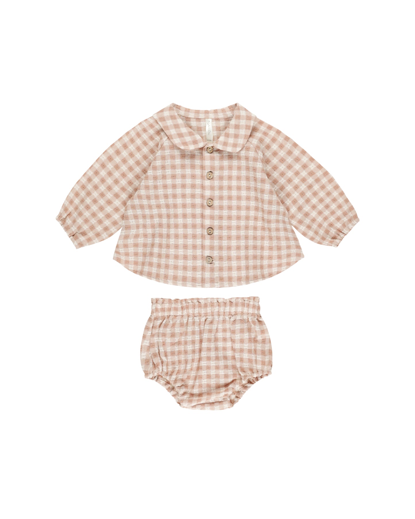 Nellie Set | Pink Gingham - Rylee + Cru