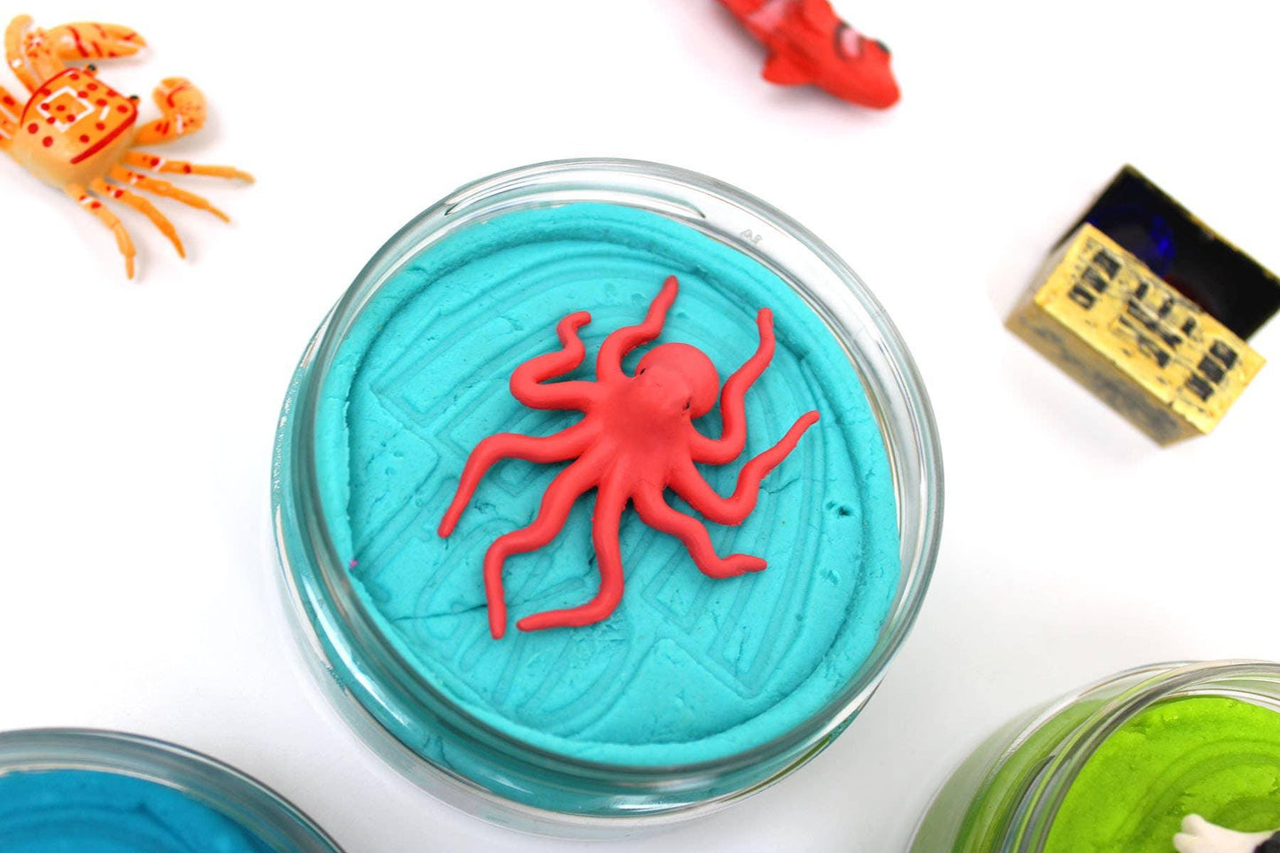 Ocean (Pina Colada) Hidden Surprise Play Dough - Earth Grown KidDoughs