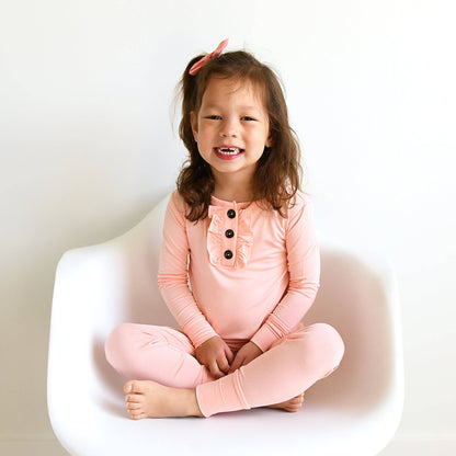 Olivia Pink Kids Bamboo Pajama Set - Gigi and Max