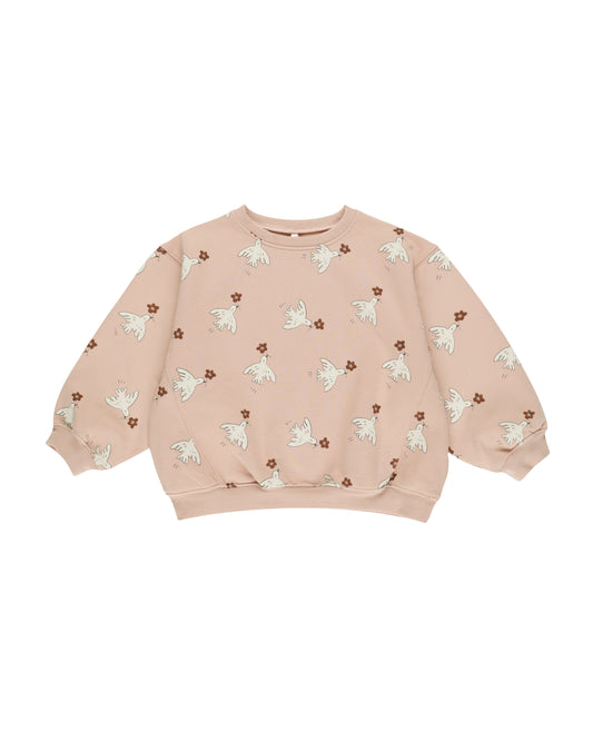 Oversized Sweatshirt | Doves - Rylee + Cru