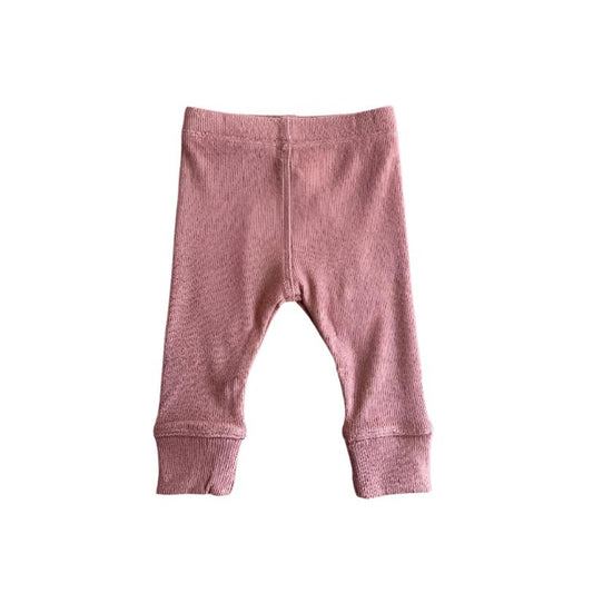 Pale Brick Ribbed Leggings - Babysprouts