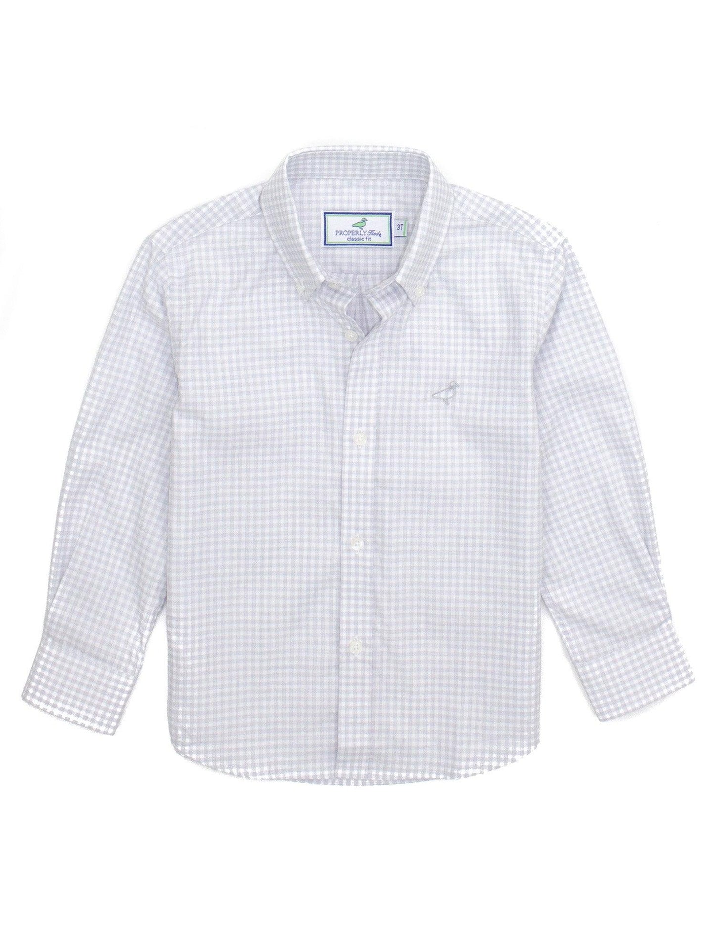 Park Avenue Dress Shirt - Smoke Check - Properly Tied