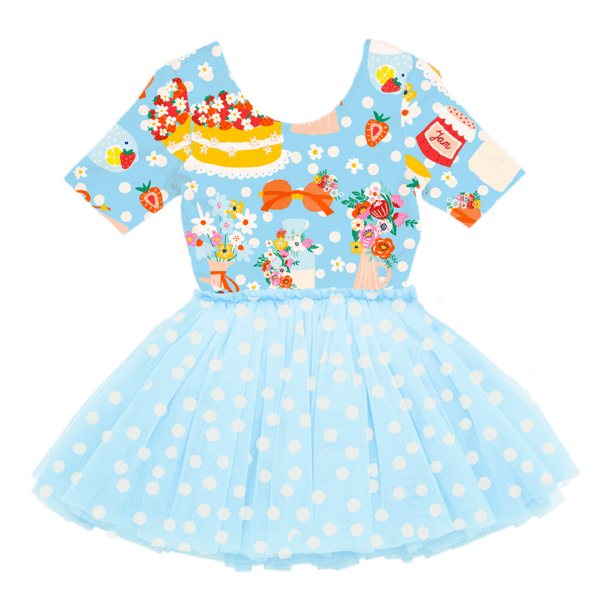 Party Time Blue Circus Dress - Rock Your Baby