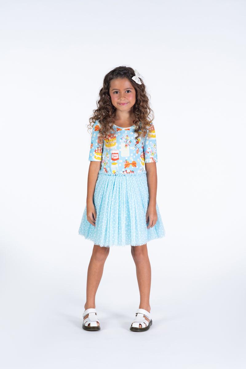 Party Time Blue Circus Dress - Rock Your Baby