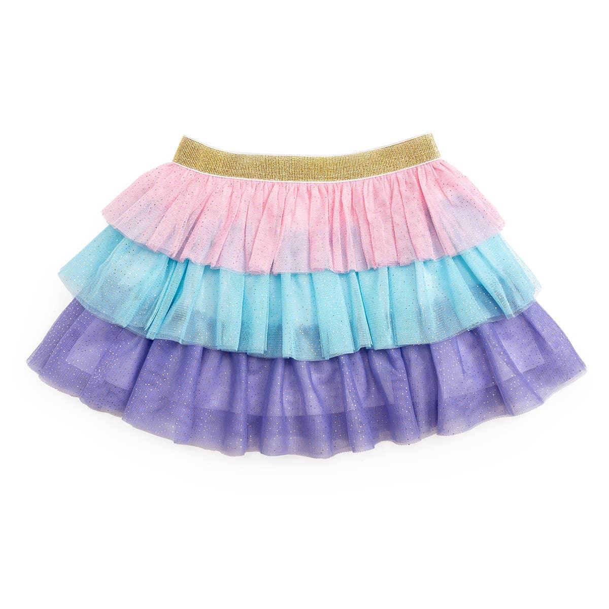 Pastel Petal Girls Tutu Skirt - Sweet Wink