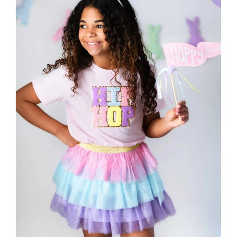 Pastel Petal Girls Tutu Skirt - Sweet Wink