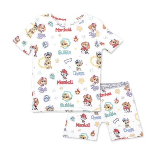 Paw Patrol Playful Pups Kids Bamboo Short Set - Bellabu Bear