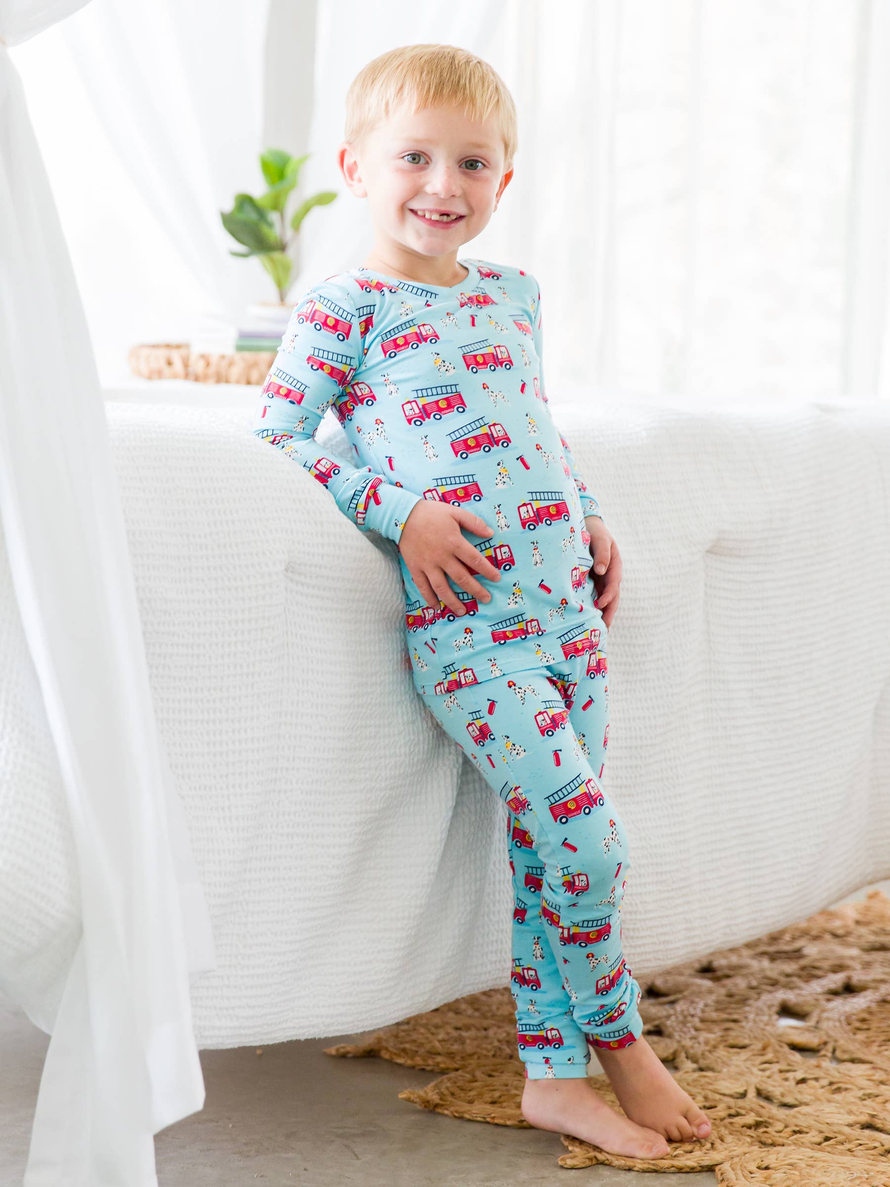 Paws To The Rescue Bamboo Pajama Set - RuffleButts + RuggedButts